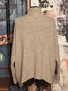 Melierter Strickpullover "Amour" beige & anthrazit