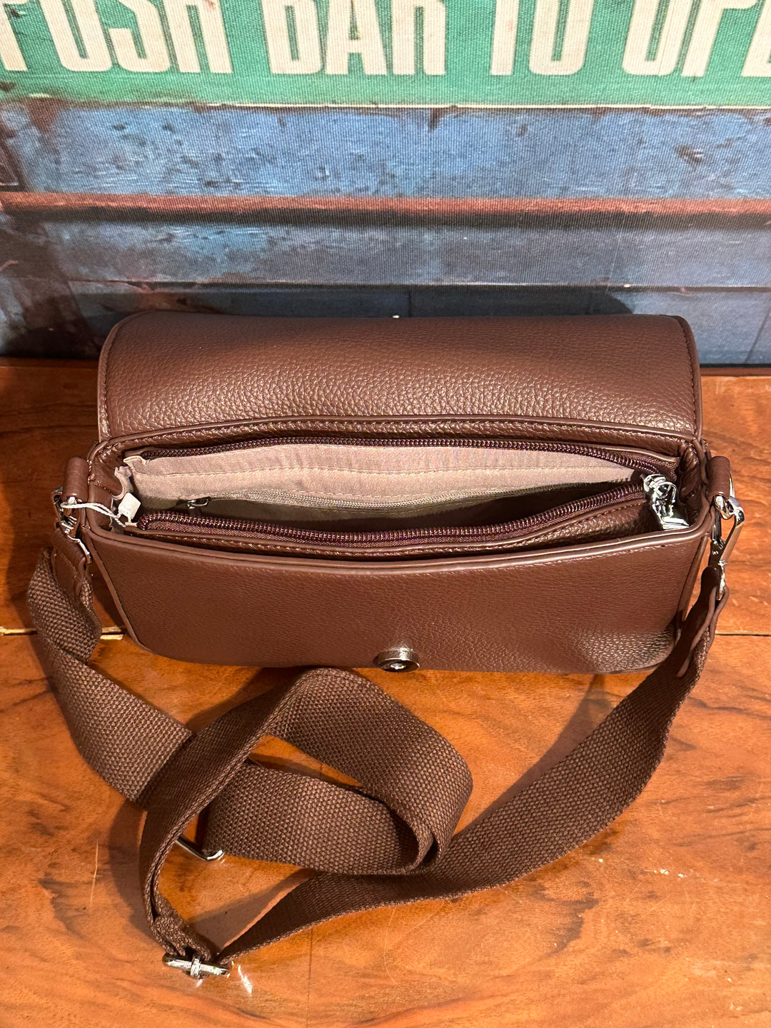 Umhängetasche "THE MINI BAG" braun