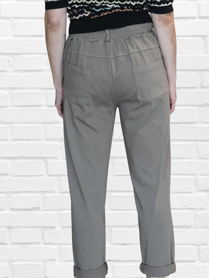 Chino-Hose in Taupe