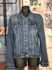 Jeansjacke + Size "Skull"