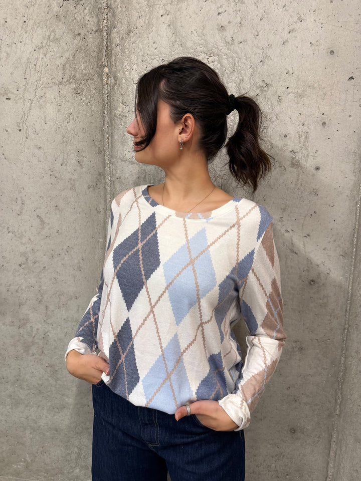 Pull motif "Argyle" (36/40) MADE IN ITALY