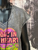 T-Shirt aus 100% Baumwolle "Magic in her heart" anthrazit Vintage