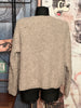 Cardigan en maille bouclette beige