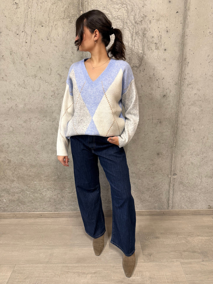 Pull motif "argyle" 38/42