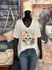 T-shirt long + size  col V 