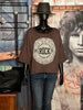 Pull  "Rock" 100% coton choco