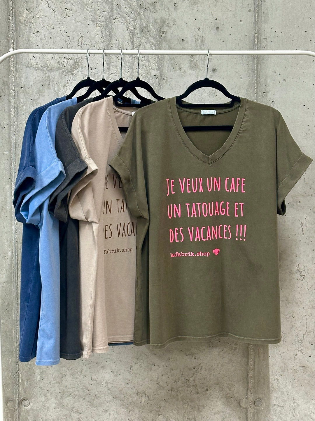 T-shirt "Charlie" oversize "je veux...." (42/46) MADE IN ITALY