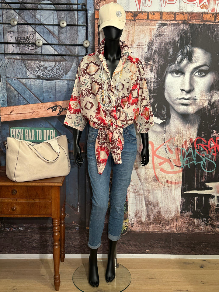 Tunika + SIZE 100% Baumwolle Muster "Geometrisch Abstrakt
