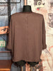 Pull  "Rock" 100% coton choco