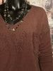 Weicher Pullover "Love" choco