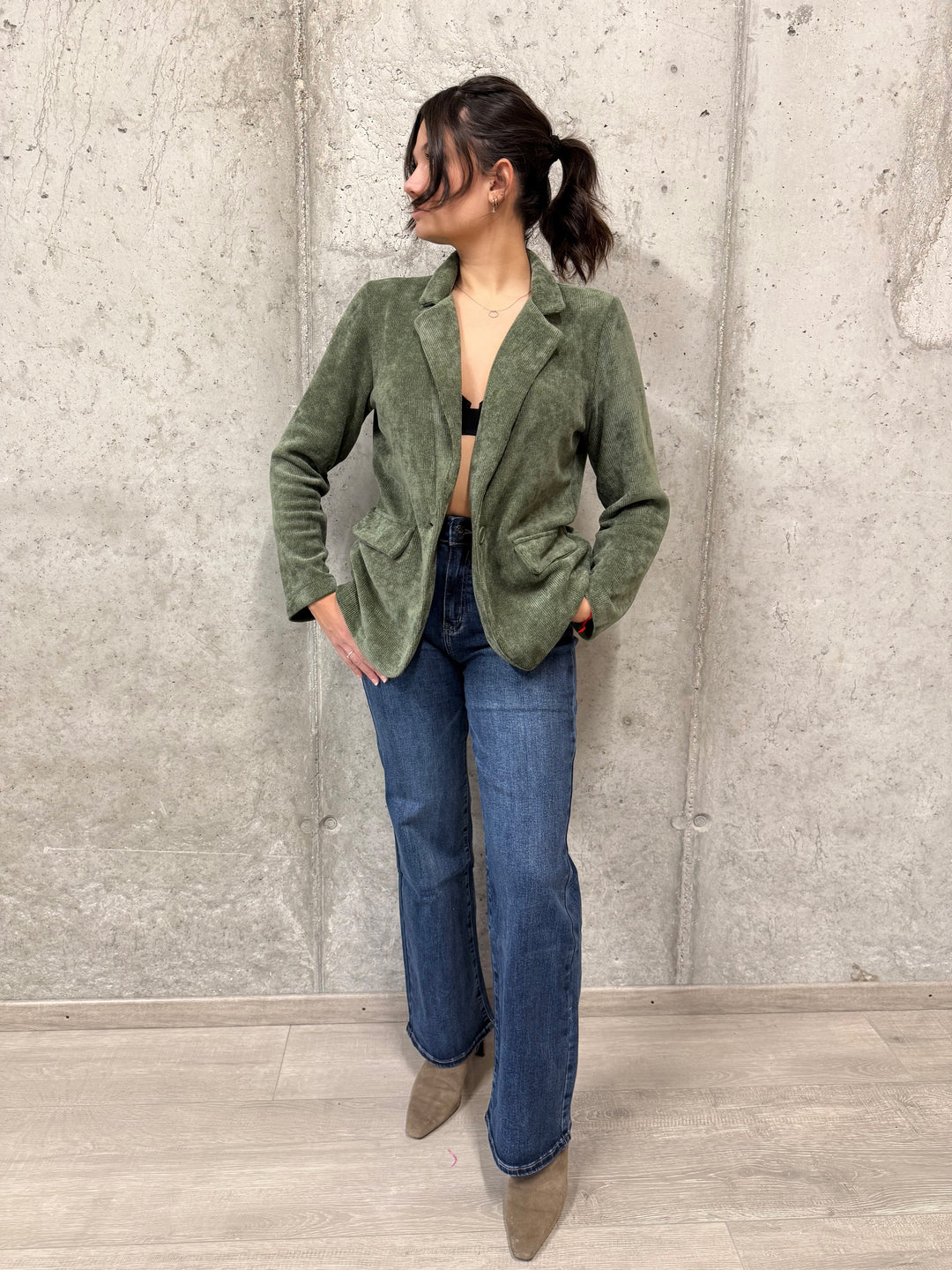 Blazer en velours côtelé fin & léger (34/36 et 38/40) MADE IN 🇮🇹