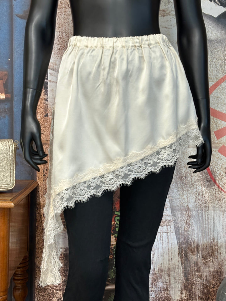 Asymmetrische Satin-Hemdstrümpfe (36/40) MADE IN 🇮🇹