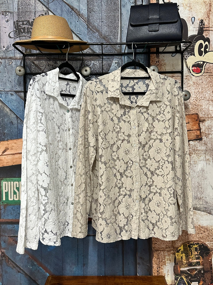 Chemisier 100% dentelle florale (38/42) MADE IN ITALY