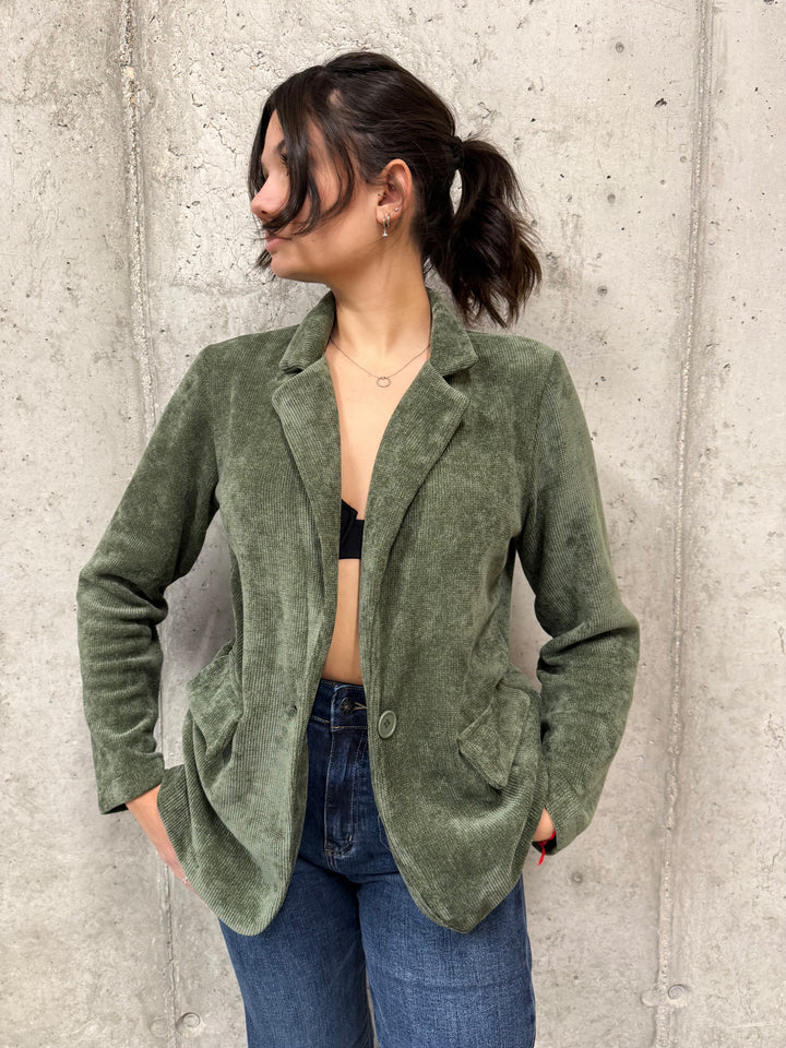 Blazer en velours côtelé fin & léger (34/36 et 38/40) MADE IN 🇮🇹