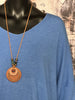 Pull collier + SIZE bleu