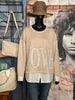 Pull ultra looké + SIZE "LOVE" beige