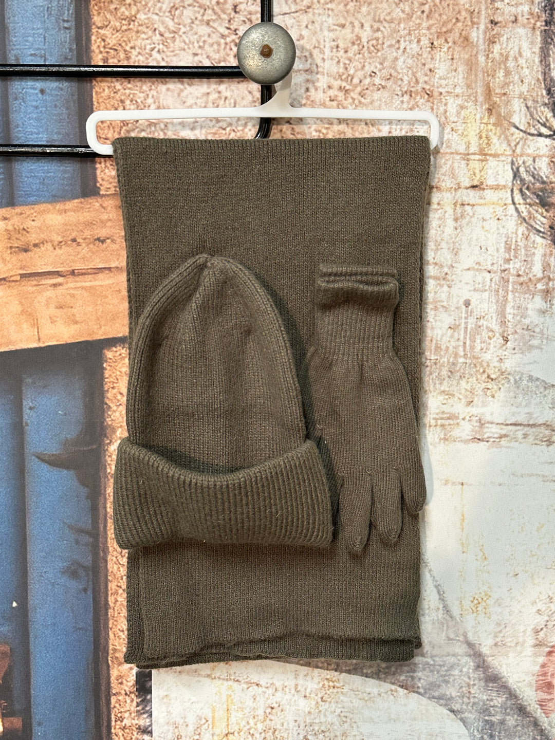Ensemble d'hiver bonnet, écharpe & gants