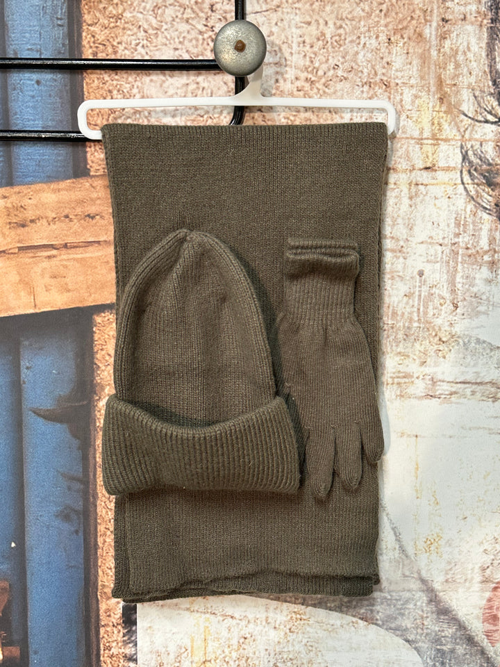 Ensemble d'hiver bonnet, écharpe & gants