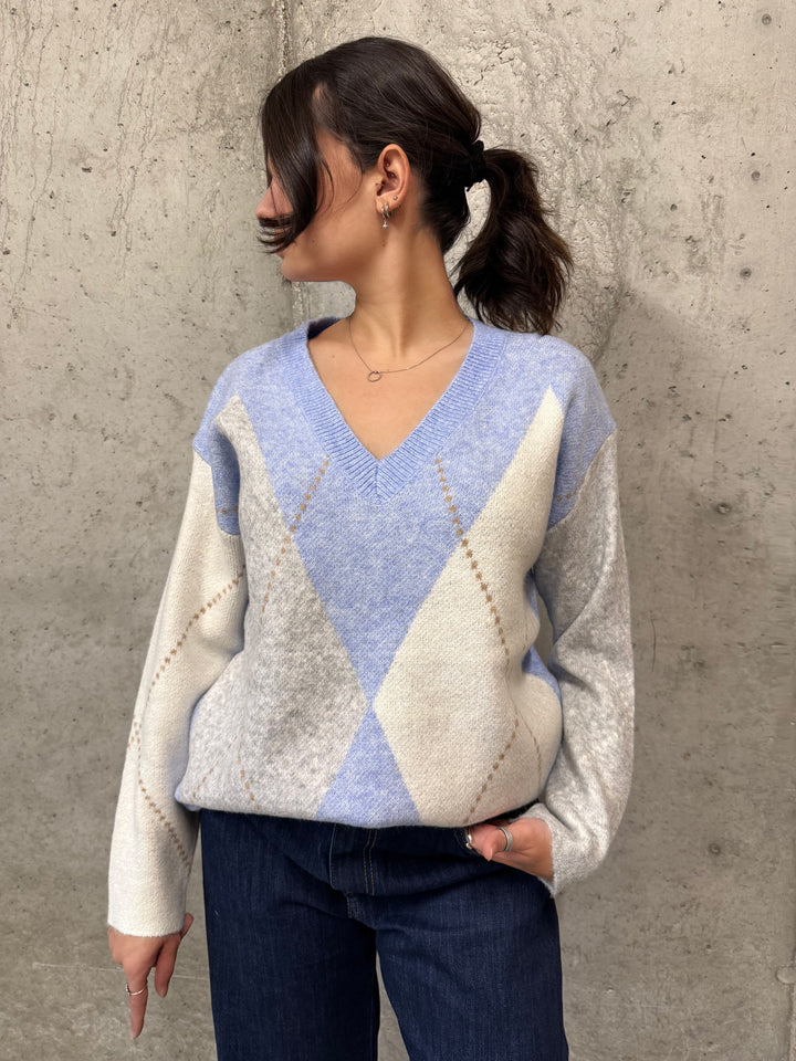 Pull motif "argyle" 38/42