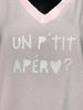 T-Shirt "Un p'tit apér🤍?" in pastellrosa