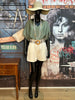 Shorts mit hoher Taille ecru