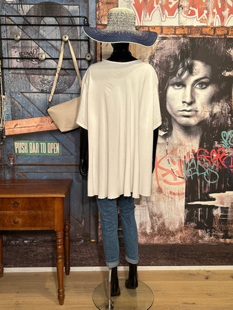 Tunique 100% viscose + size écru