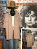 Veste 100% coton taupe "Ailes d'ange" +size