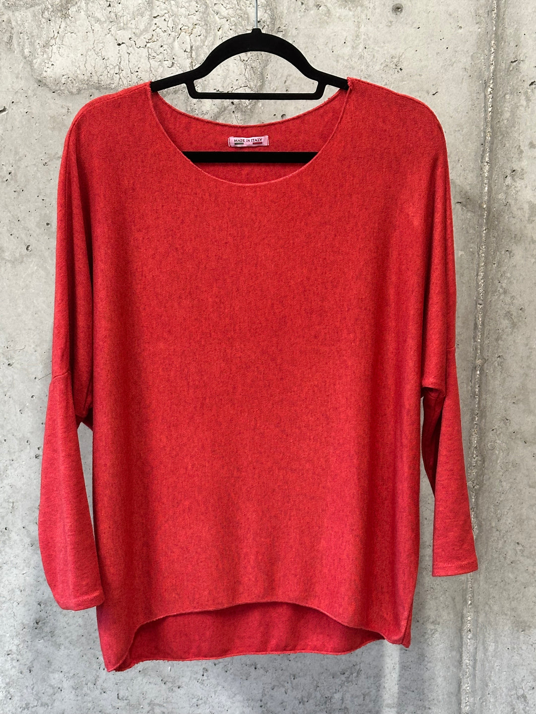 Fließender Rundhalspullover & Basic in sommerlichen Farben (38/42) MADE IN 🇮🇹