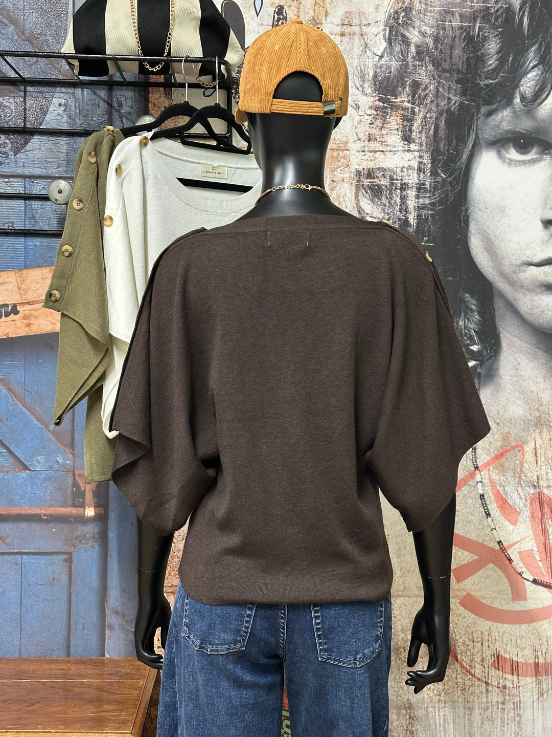 Pull "Cléa" col bateau &amp; bouton (38/42)