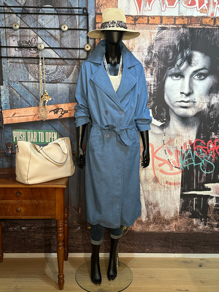 Trenchcoat light blue