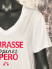 T-Shirt "Terrasse-Kumpel-Apéro" weiß & rot