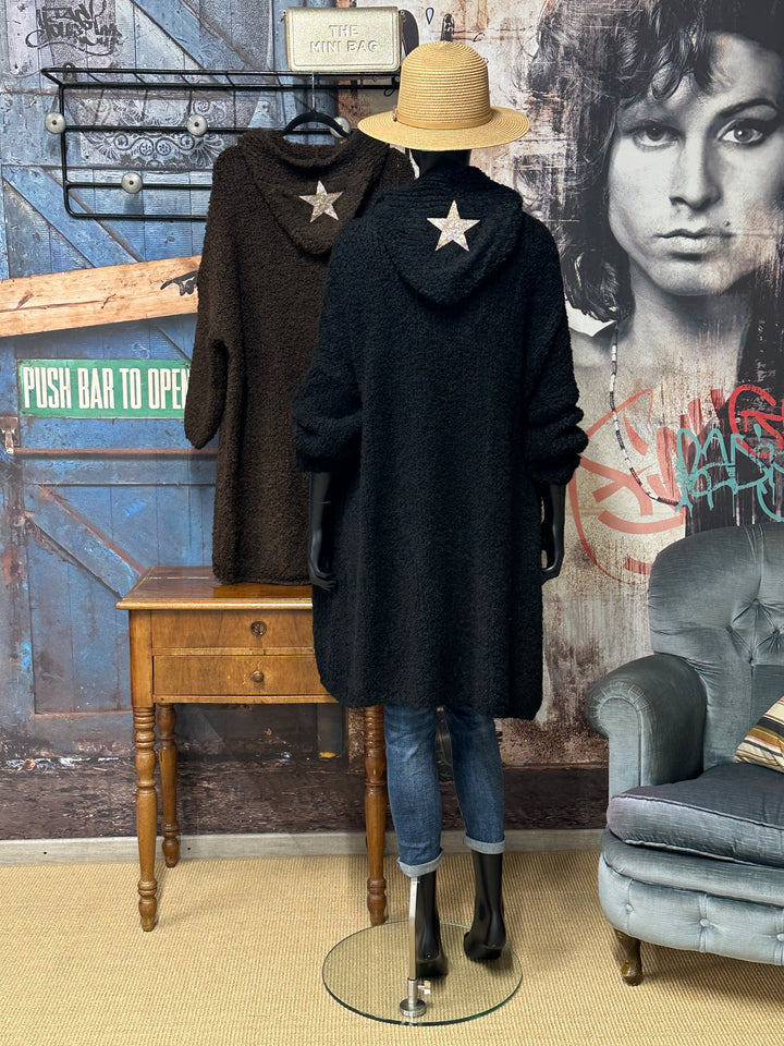 Kapuzenjacke aus Bouclé (40/46) MADE IN 🇮🇹