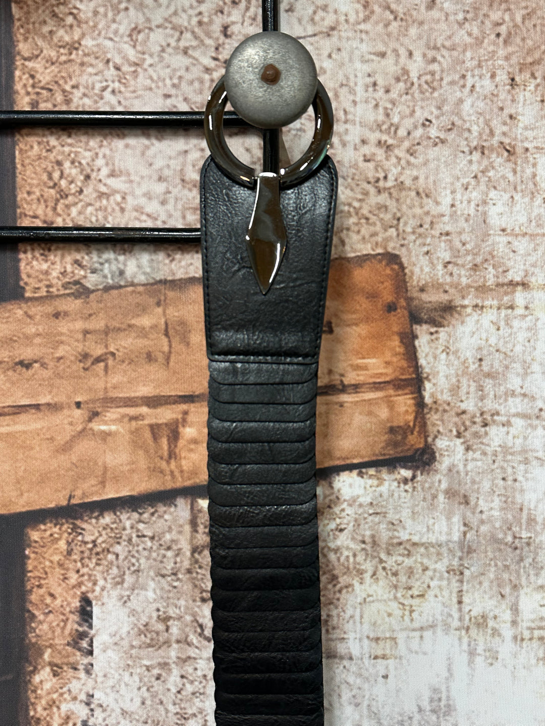 Ceinture élastique boucle anthracite
