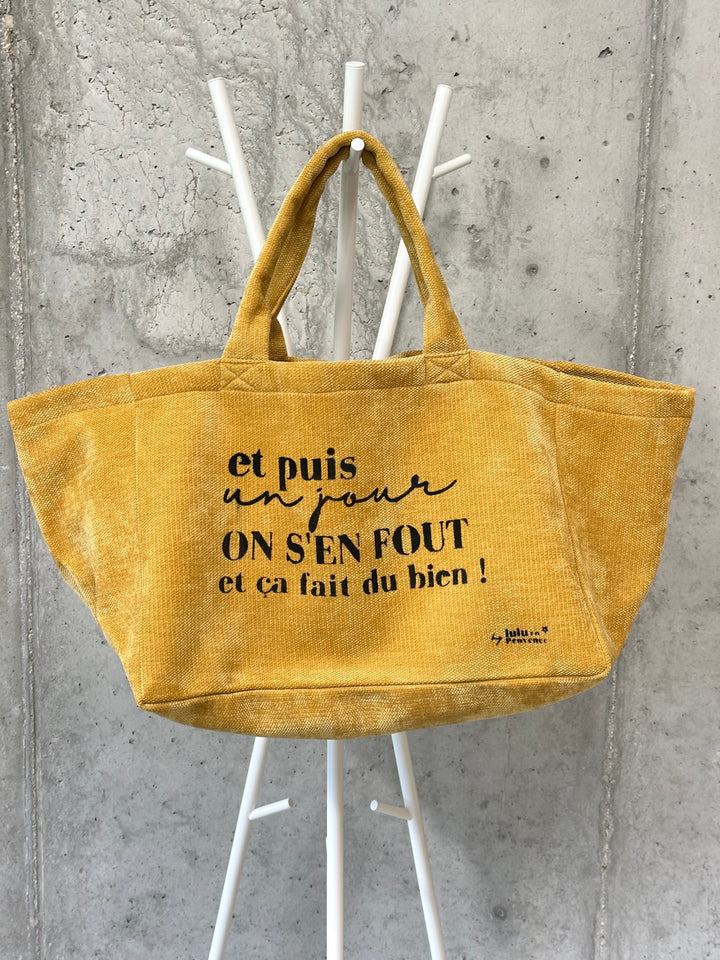 Tasche/Lebensmittelbeutel Lulu "Und eines Tages ist es einem egal und es fühlt sich gut an!" 100% 🇫🇷
