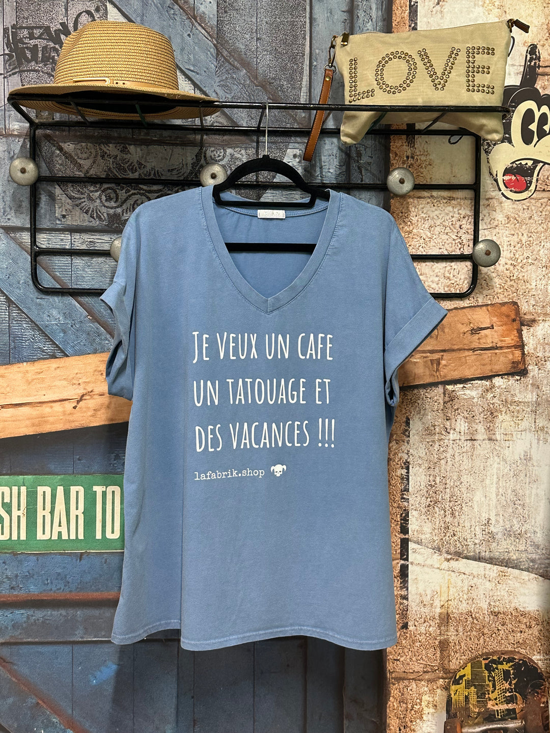 T-shirt "Charlie" oversize "je veux...." (42/46) MADE IN ITALY