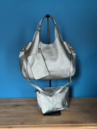 2-in-1-Tasche (S) silber