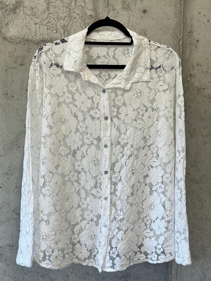 Chemisier 100% dentelle florale (38/42) MADE IN ITALY