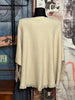 Oversize-Pullover mit Fledermausärmeln + SIZE beige