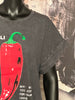 T-shirt 100% coton "chilli" anthracite