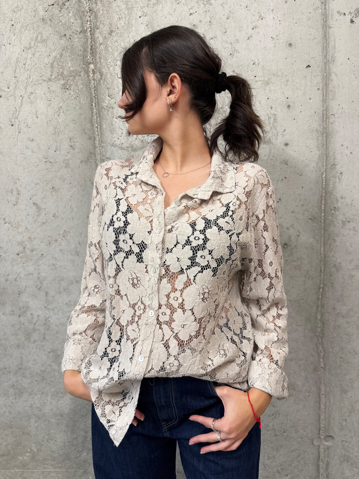 Chemisier 100% dentelle florale (38/42) MADE IN ITALY