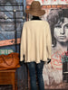 Oversize-Pullover mit Fledermausärmeln + SIZE beige