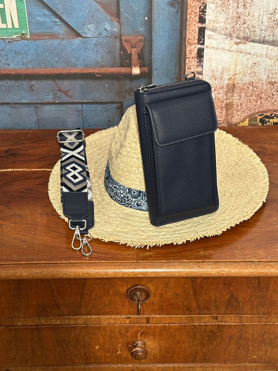 Pochette polyvalente bandoulière dark blue