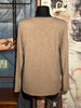 Pull col V lurex camel