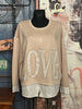 Pull ultra looké + SIZE "LOVE" beige