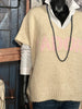 Mesh-Top + Size "J'adore" Hellbeige & Pastellrosa