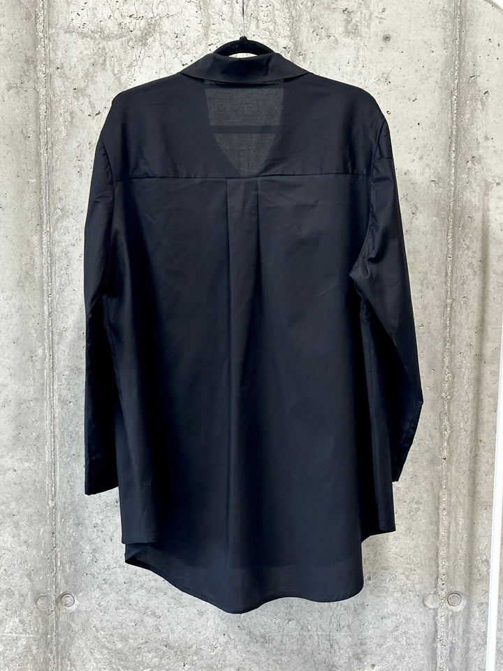 Einfarbiges langes Hemd aus 100% Baumwolle (42/46) MADE IN 🇮🇹