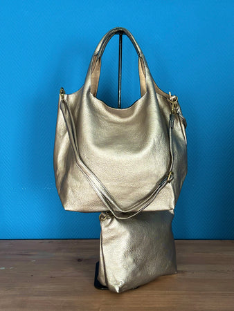 2-in-1-Tasche (M) bronze