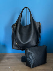 2-in-1-Tasche (M) schwarz