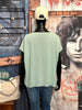 T-shirt ultra fluide col V menthe