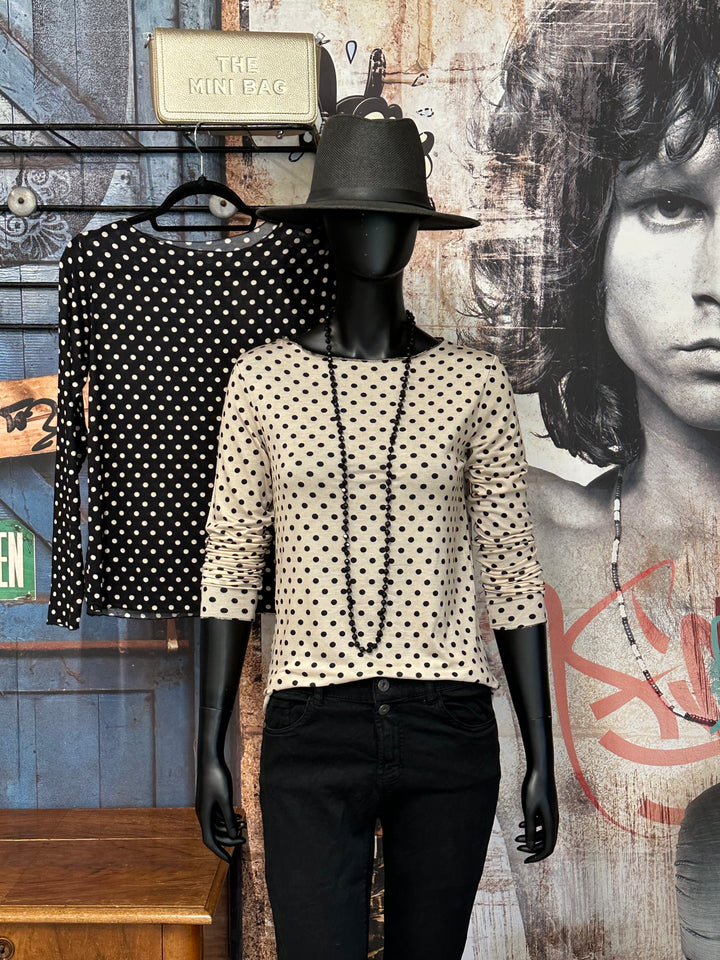 Unterziehpullover bedruckt mit "Punkten" (36/40) MADE IN 🇮🇹